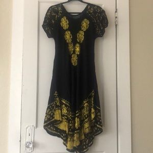 Long short-sleeve swimsuit coverup